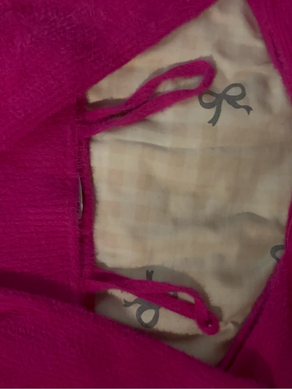Fashion Nova Hot Pink Hooded Cape Top